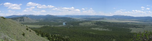 Snake River looking at Yellowstone