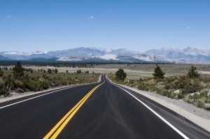 Looking west at the Sierras