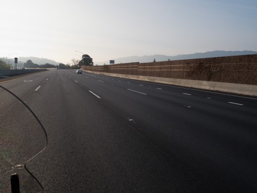 Mostly empty highway